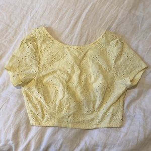 TOBI Baby Yellow Crop Top